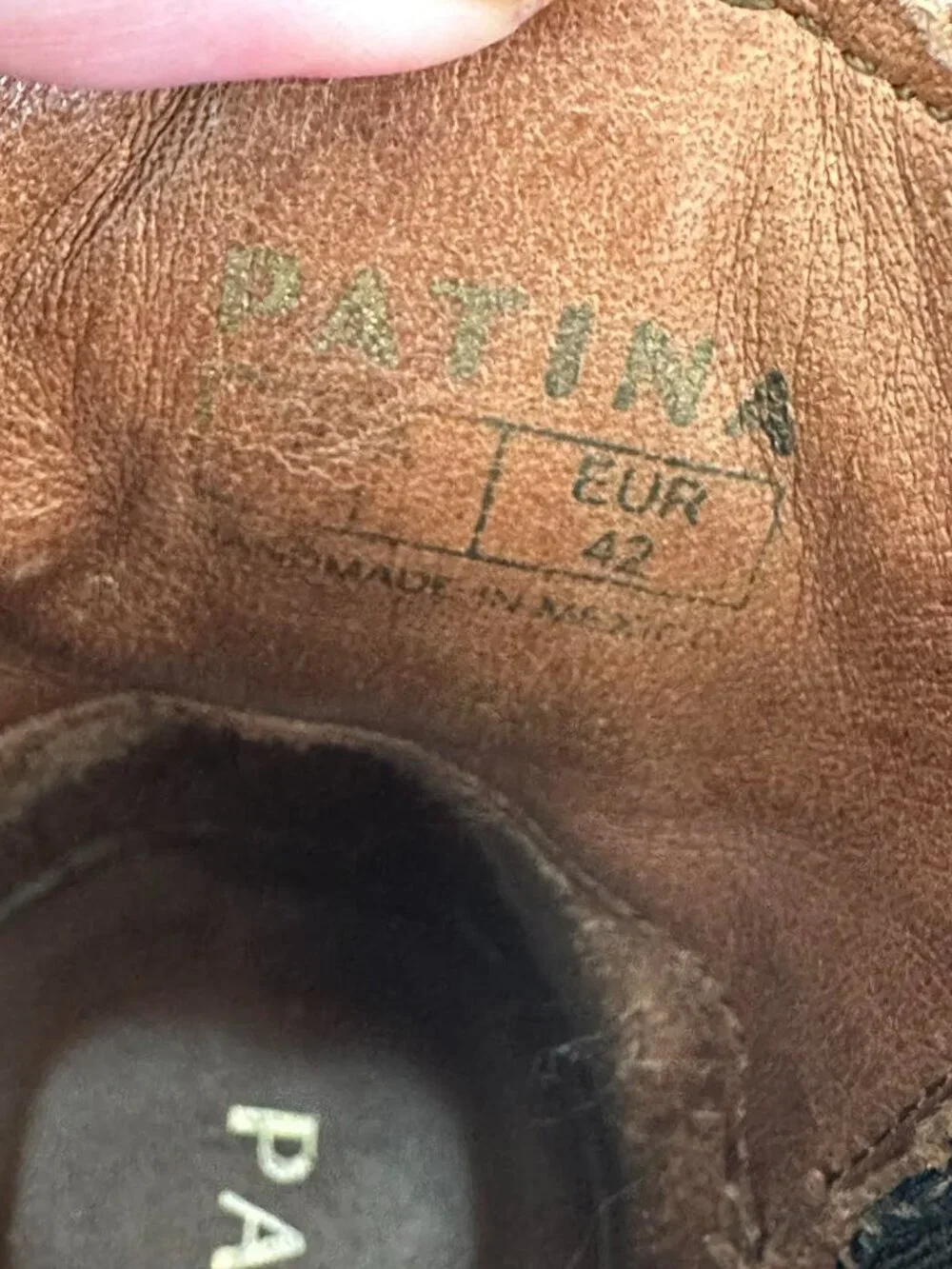 Patina Leather Dakota Western Ankle Boot Tucson Cognac